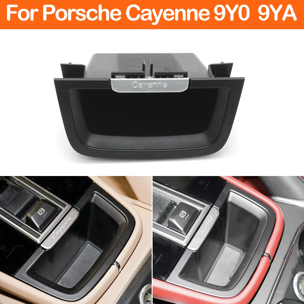 

Car Center Console Storage Box Cover Modified Storage Tray Box Replacement For Porsche Cayenne 9Y0 9YA 2018-2023 9Y0864051