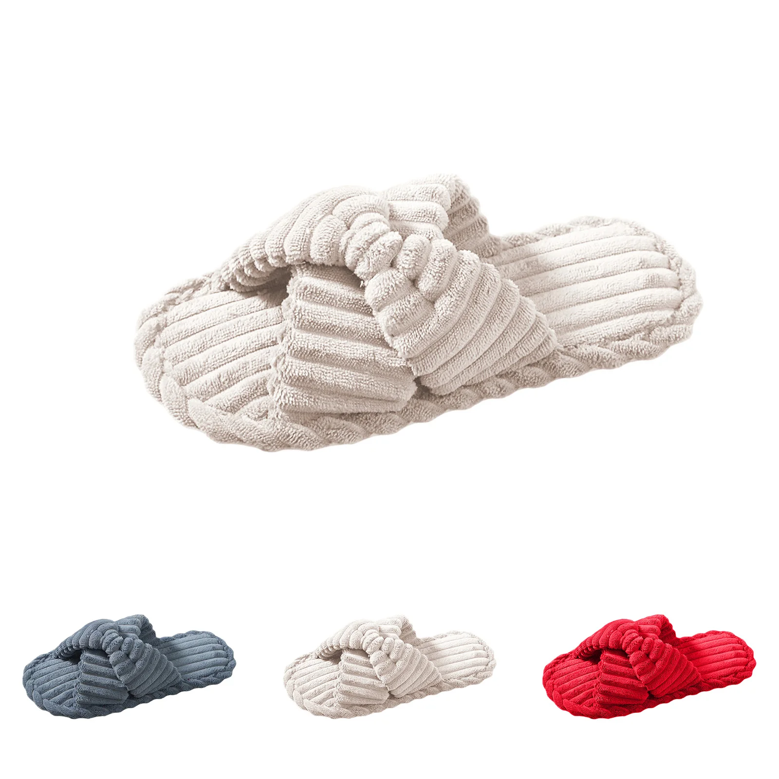 

New Women's Casual Slippers Ladies Spring Autumn Indoor Outdoor Shoes Fashionable Solid Color Female Comfort Home Slippers