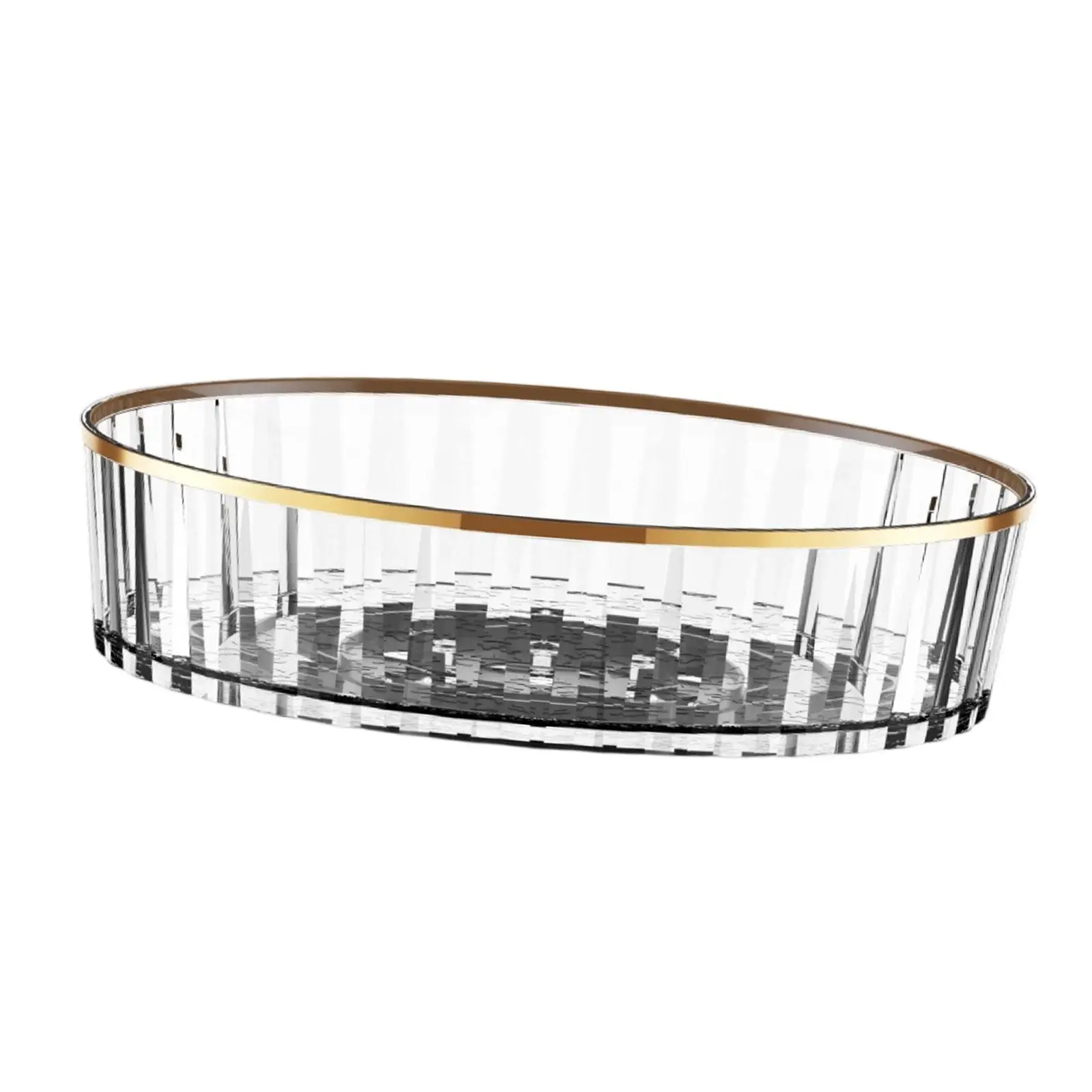 360° Rotating Makeup Organizer Revolving Snack Tray Large Capacity Makeup Brush Holder for Snacks Trinket Make up
