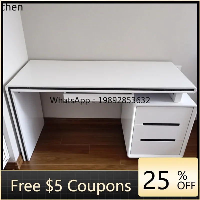 

Computer Desktop Simple Household White Simple Office Notebook Student Writing Desk Desk