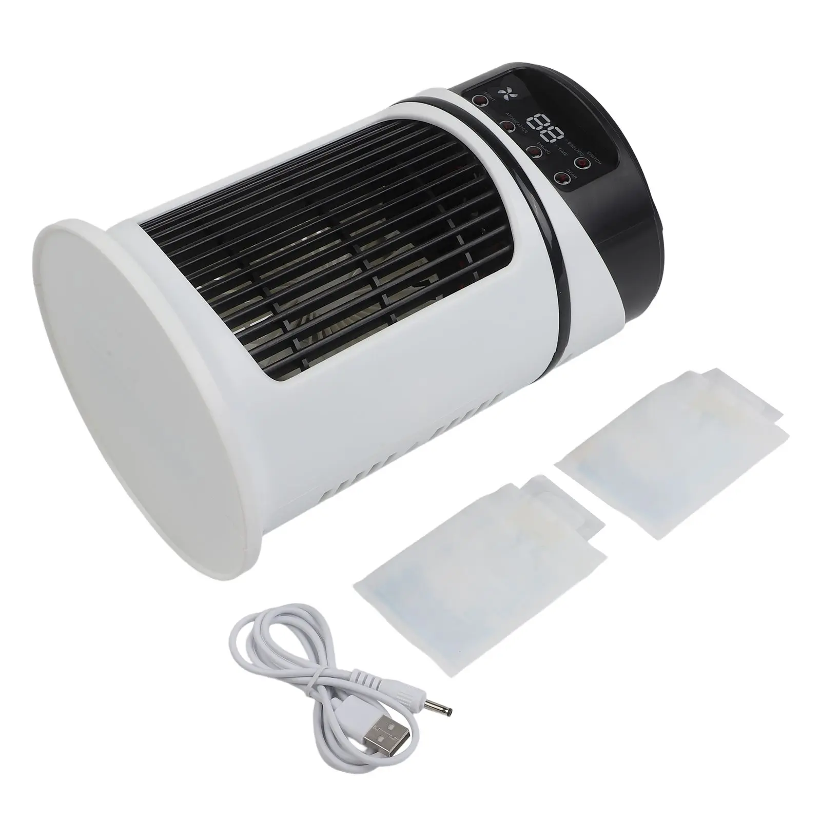 Aria condizionata 5 in 1 Ventola da tavolo Raffreddamento con cubetti di ghiaccio d'acqua per uso domestico Condizionatore d'aria multifunzionale 5 in 1
