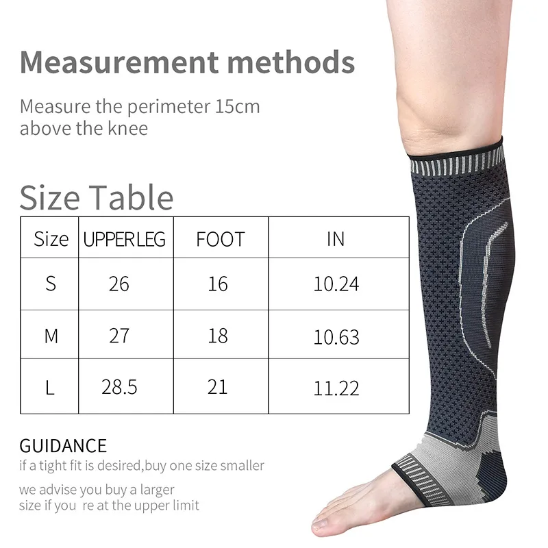 1PC/2PC GOUNODO Calf Compression Sleeve-Shin Splint Compression Sleeve Recovery Varicose Veins, Torn Calfm And Pain Relief Calf