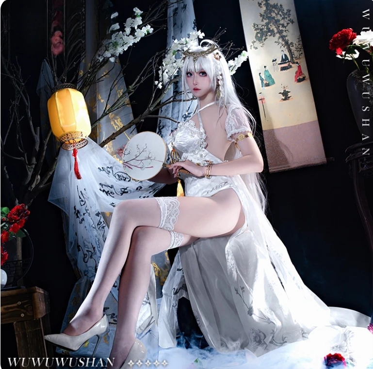 

Игра Azur Lane SMS Emden Косплей Костюм Хэллоуин Взрослый Женский Китайский Белый Cheongsam Платье Аксессуары Реквизит Новый Сексуальный Комплект