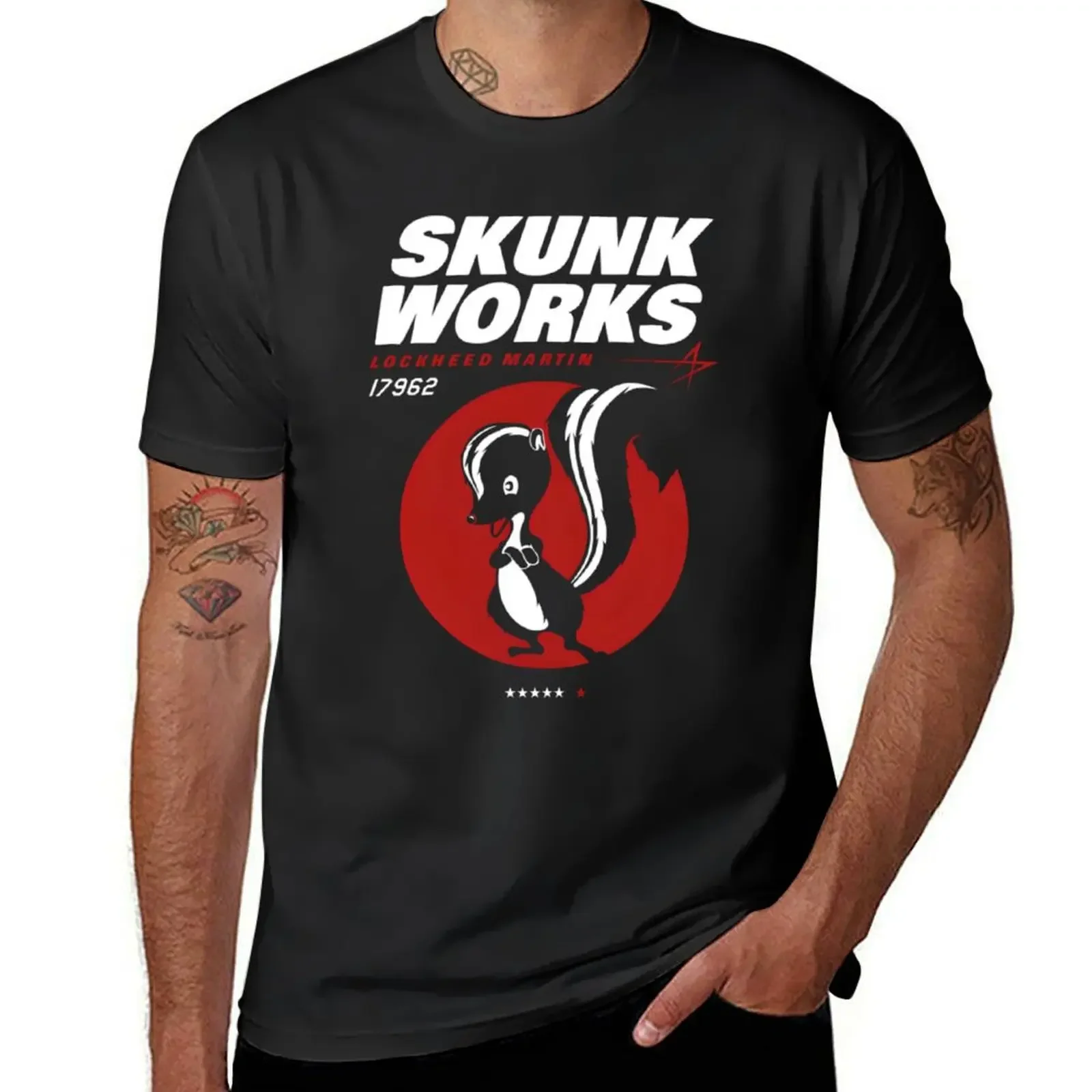 Lockheed Skunk Works - Skunk Works T-Shirt boys animal print customizeds cotton graphic tees tshirts for men