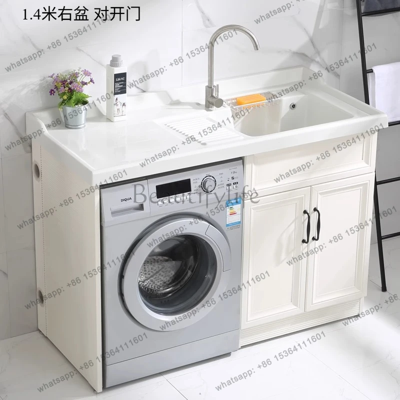 balcony laundry cabinet combination sunscreen space aluminum drum washing machine significant other cabinet