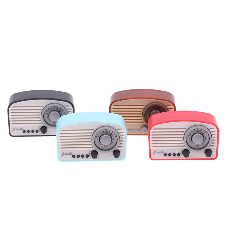 1PC Dollhouse Miniatur Radio Modell Recorder Player Spielzeug Puppe Möbel Dekor Puppe Haus Retro Radio Recorder Player