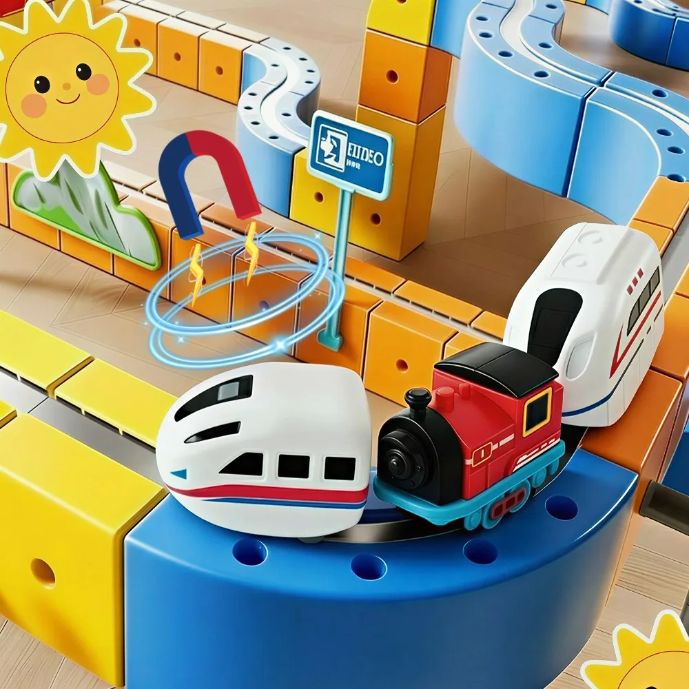 

Волшебная гибкая гоночная трасса для машинок: конструктор DIY, сменные элементы, для электромашинок (треки не входят в комплект)