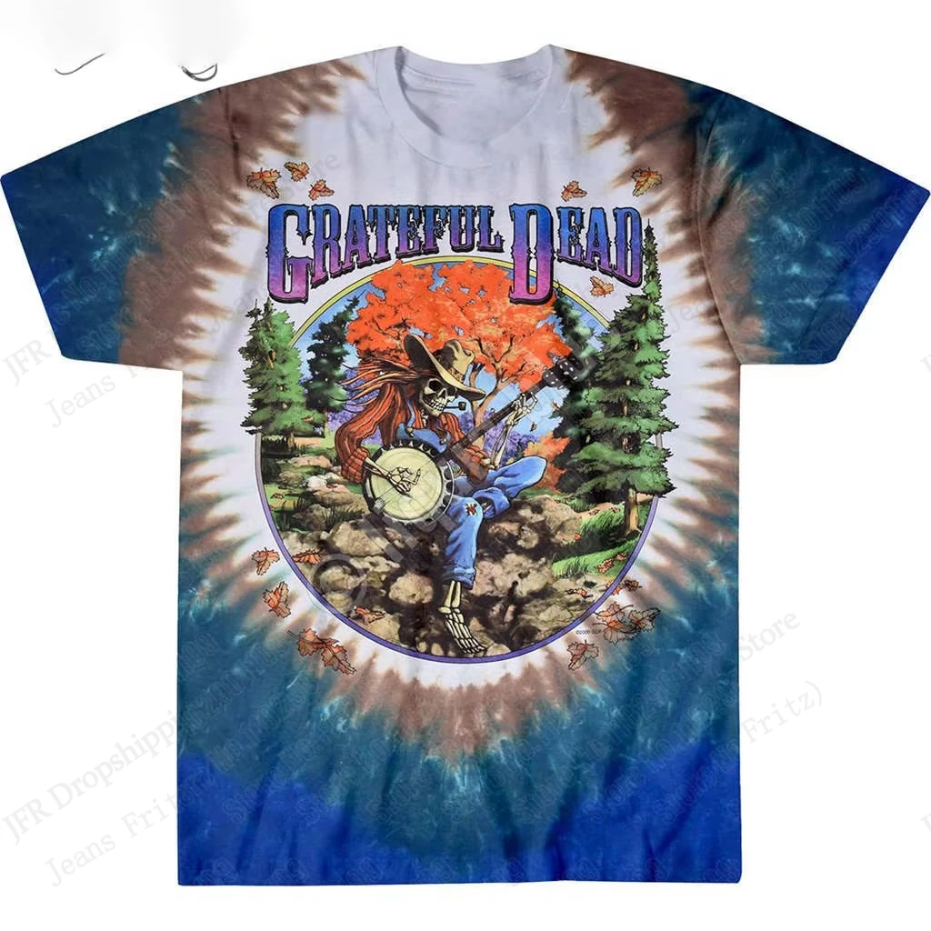 New Classic Rock Band Grateful Dead 3d Print T-shirt Men Women Fashion Trend Hip Hop Short Sleeve Tops Tees Kids Tshirt Tour