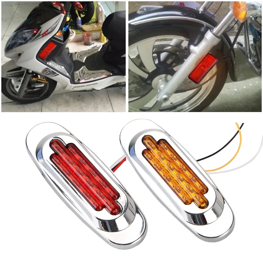 12V Motorcycle Taillights Side Marker Brake Light LED Car Turn Signal Lamp 24V Truck Position Clearance Trailer Auto Accessories