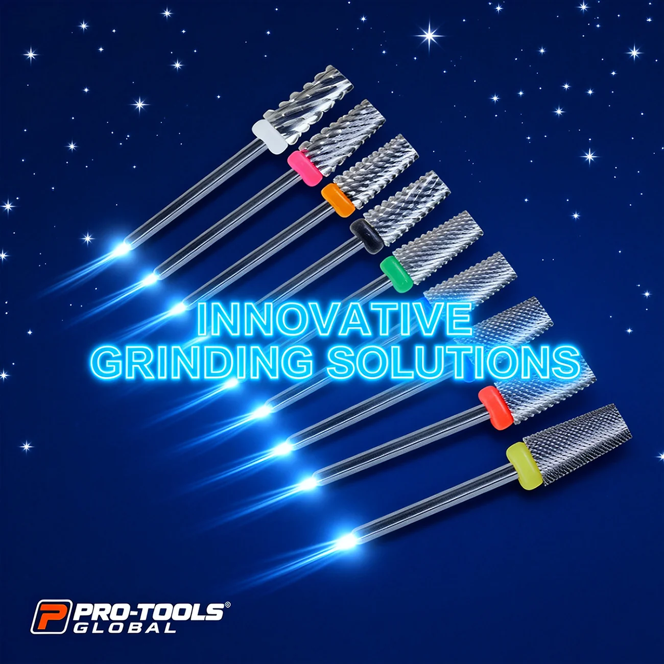 Obrázek 4: Rolinstar 6.6 ostrý velký originální barva trapezium zůžený barel  ocel karbid frézování řezačka hřebík vrtačka kousek