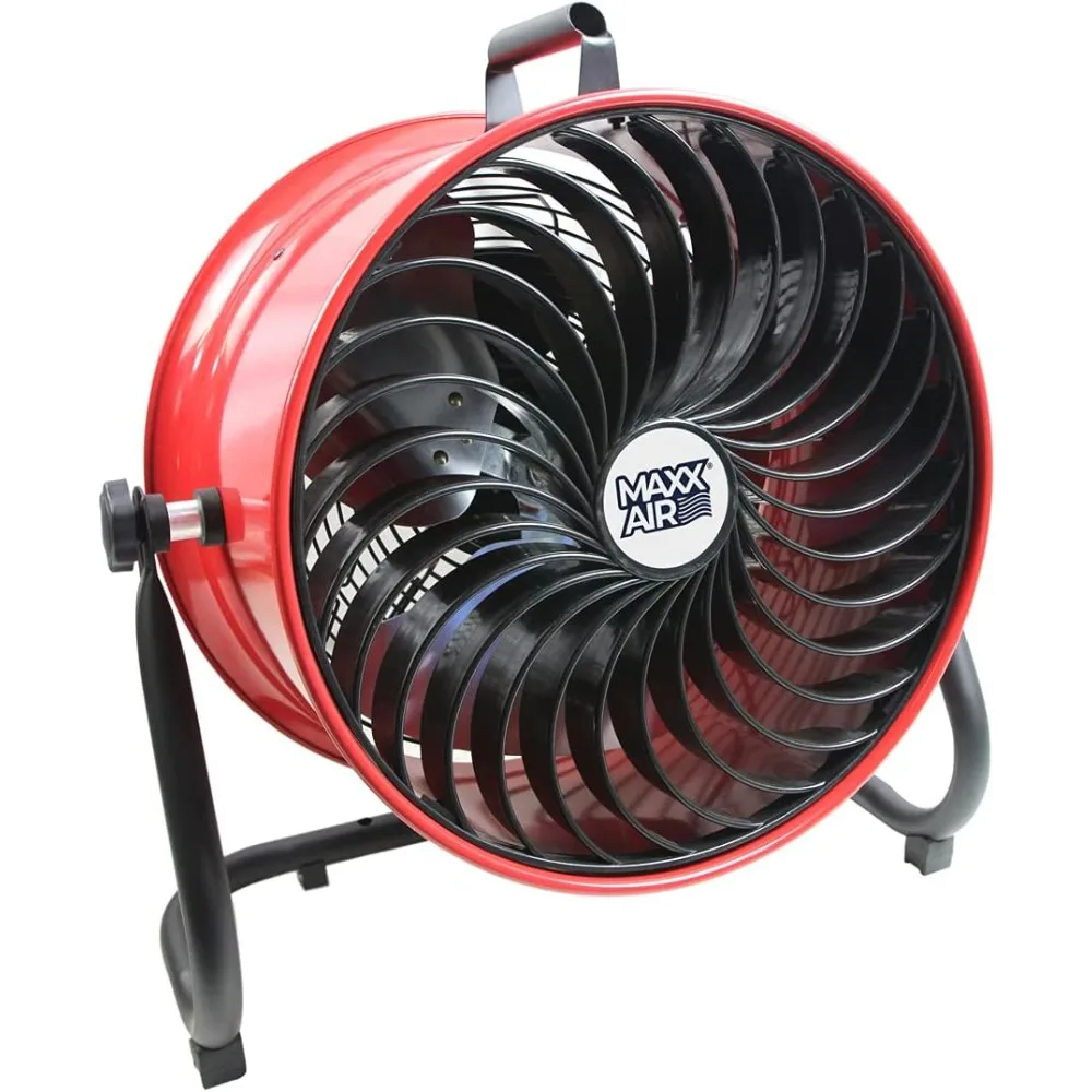 16 High Velocity Turbo Fan with Pivoting Head - Efficient Air Circulation, High-Velocity Drum Fan Ideal for Home, Garage