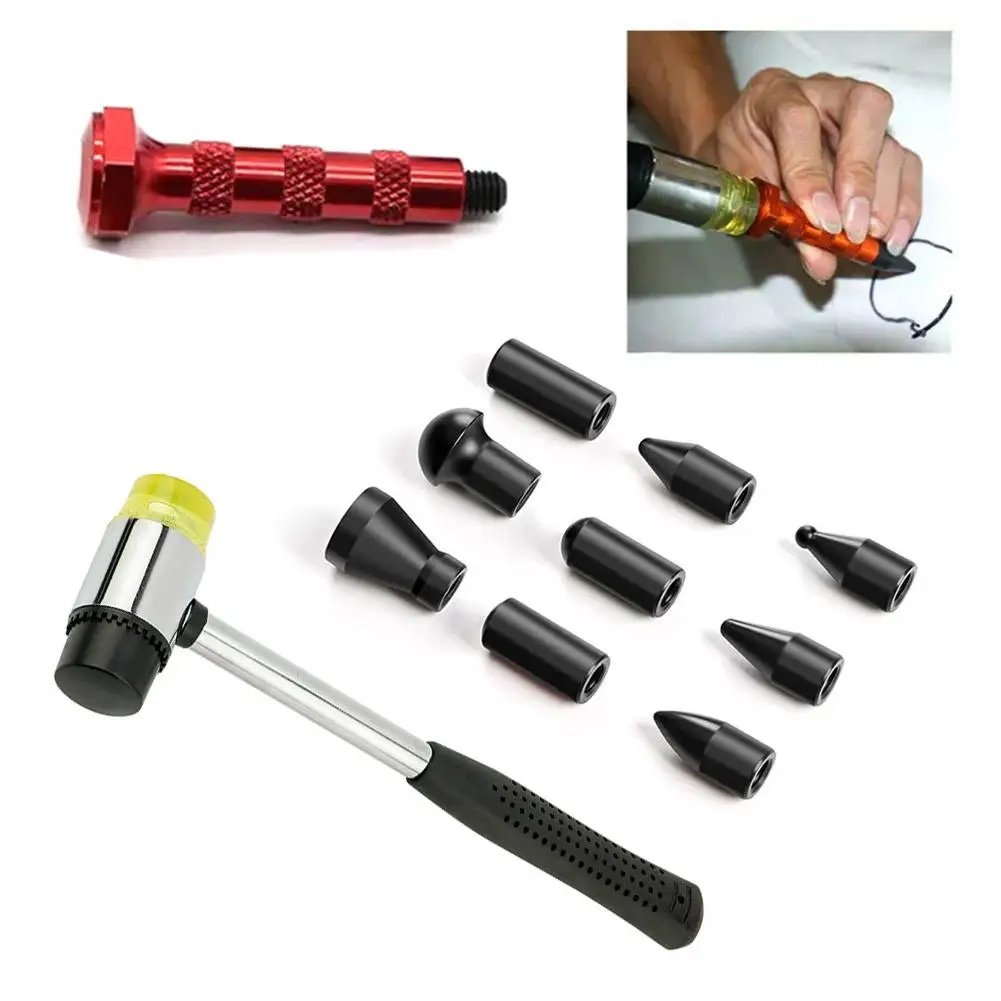 Car Non-destructive Concave Pit Repair Leveling Pen Hammer Convex Point Repair Tool Hammer Interchangeable Head Tapping Pen