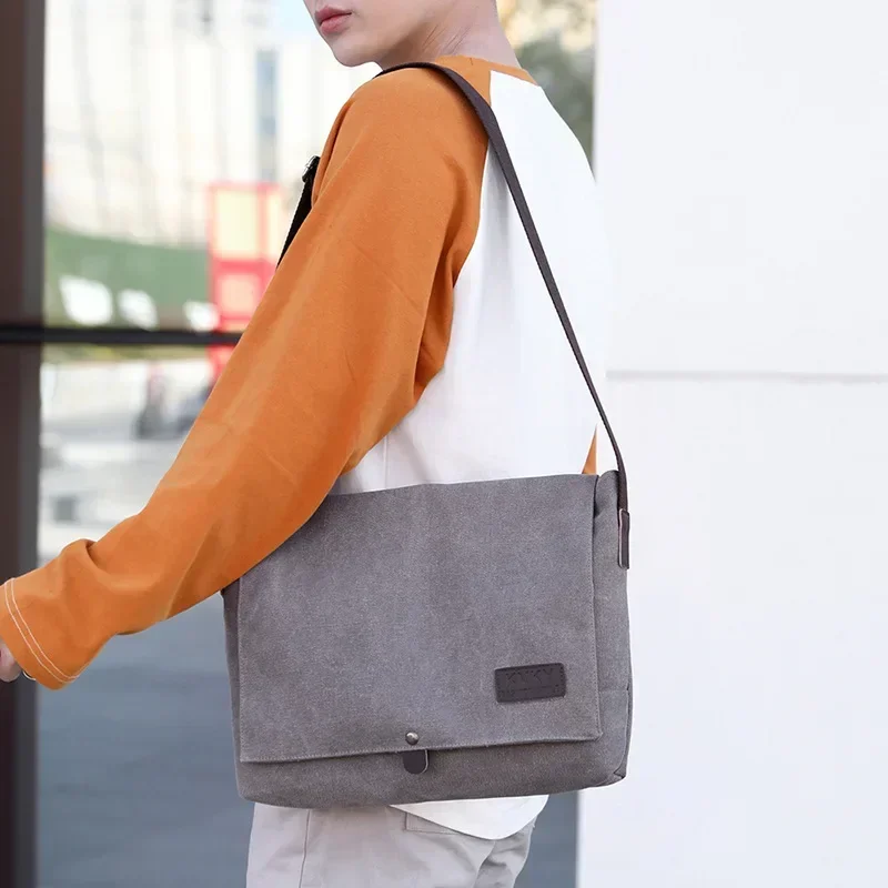 Men's Shoulder Bag Male Messenger Bag Man Canvas Travel CrossBody Satchels Business Handbags