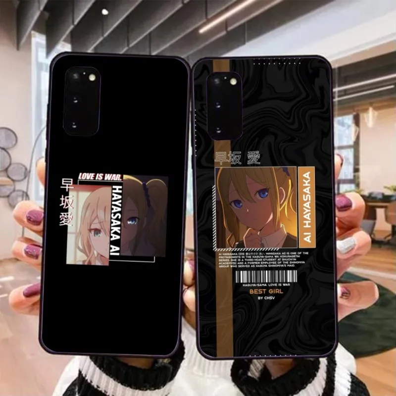 Love is War Hayasaka Phone Case for Realme GT 2 9i 8i 7i Pro X50 X2 C35 C21 C20 C11 C3 Black Soft Phone Cover Funda