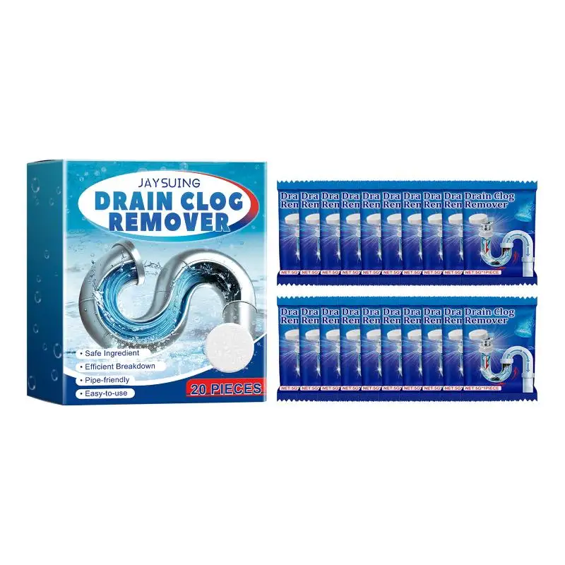 Jakehoe drain cleaner tablets remove grease, hair, and clogged drains, and also deodorize and unclog toilet drains view 6
