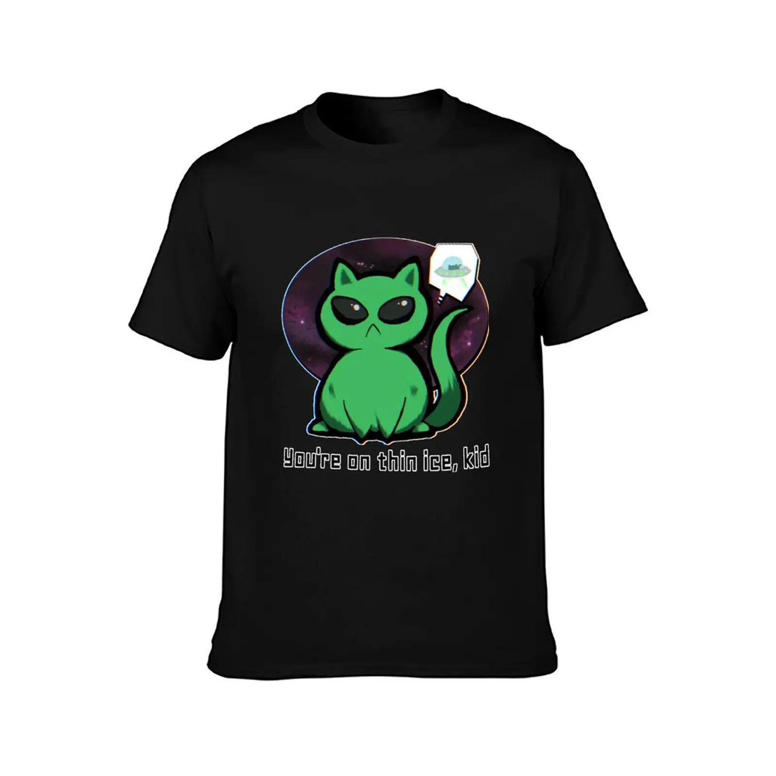Alien Cat T-Shirt Outdoor Sports Short Sleeve Top T-Shirt