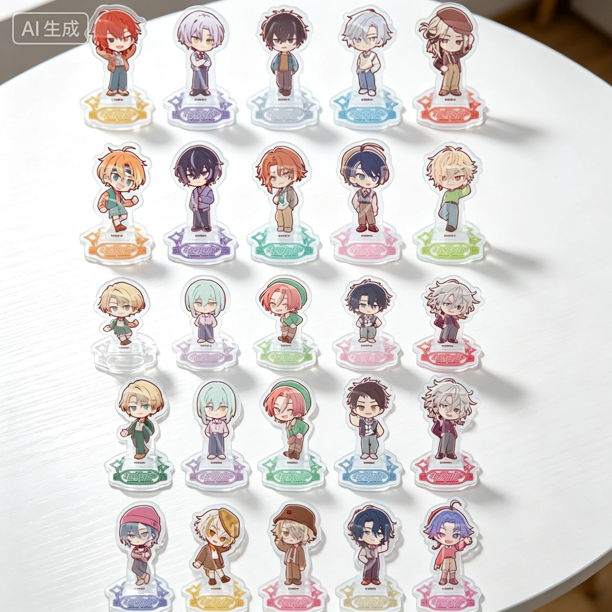 Game 18TRIP Renga Nishizono Tao Kinouch Q-Style Retro Ver Acrylic Figure Stand Model Plate Keychains Desk Decor