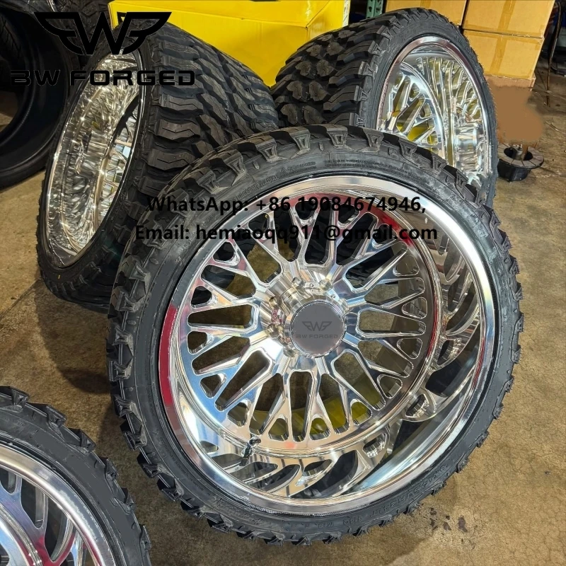 

BW 20x10 22x12 24x14 Polished Deep Dish Wheel Chrome Forged Alloy Wheel for Truck Wheel 6x139.7 8x180 8x165.1 8x170 8x200