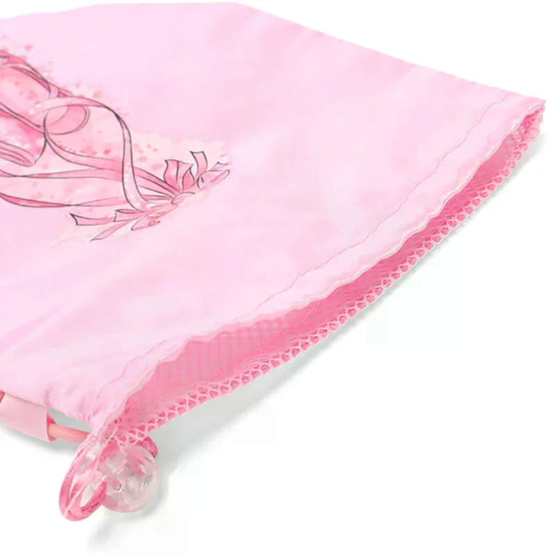 Portable Mesh Dance Bag Breathable Shoes Storage Pouch Girls Ballet Organizer Bags Shoe Pouches Bag Drawstring Dance Shoes Pouch