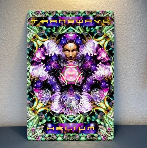 Transwave Psychedelic Goa Trance Music Metal Poster - Sign - Size: 20x30cm good sign sign