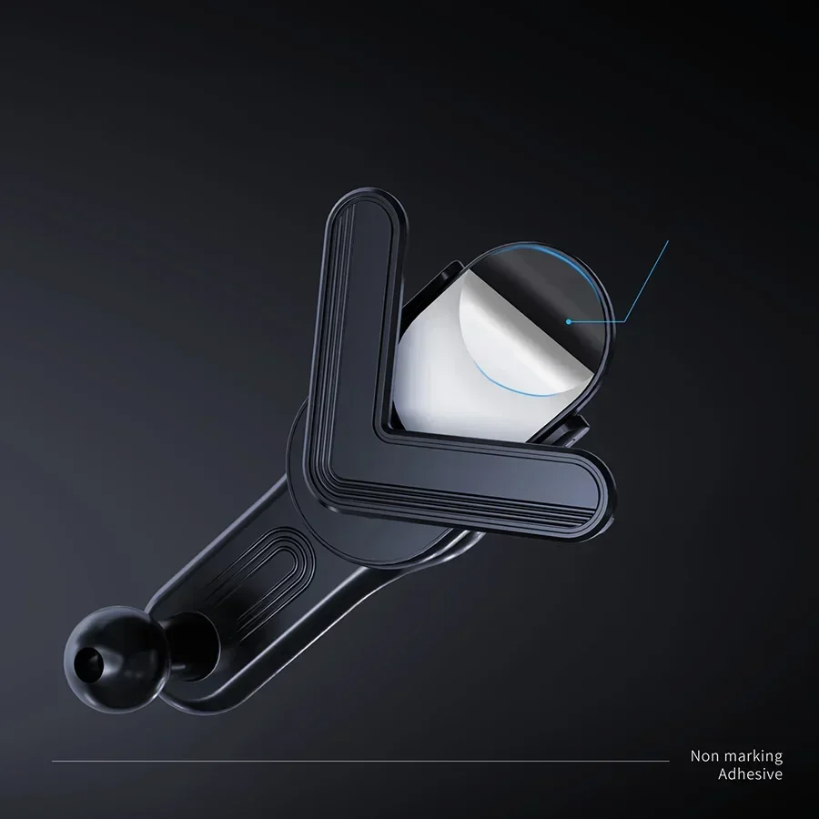 Autohalterung für schwimmende Bildschirme, Kugelkopf, universell, 17 mm, Displayhalterung, GPS-Halterung, Aufkleberbasis für Model 3/Y/S – Detail 3