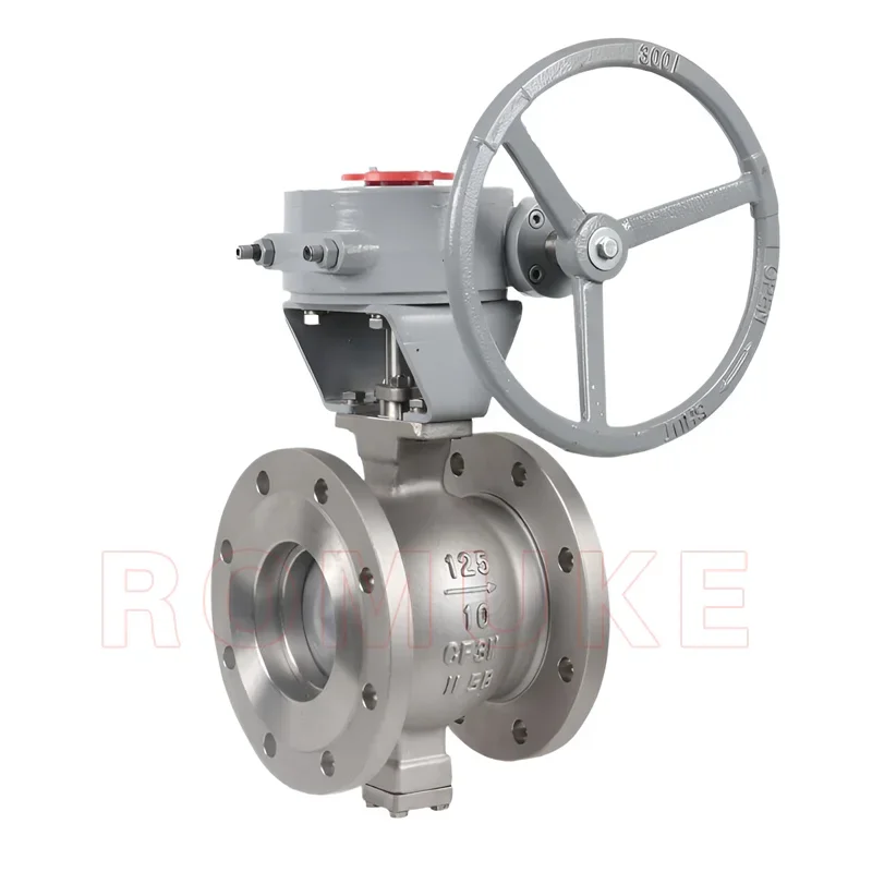 VQ347H-16P  GB Standard Stainless Steel CF8 CF3 CF8M CF3M Manual Flanged V Type Ball Valve