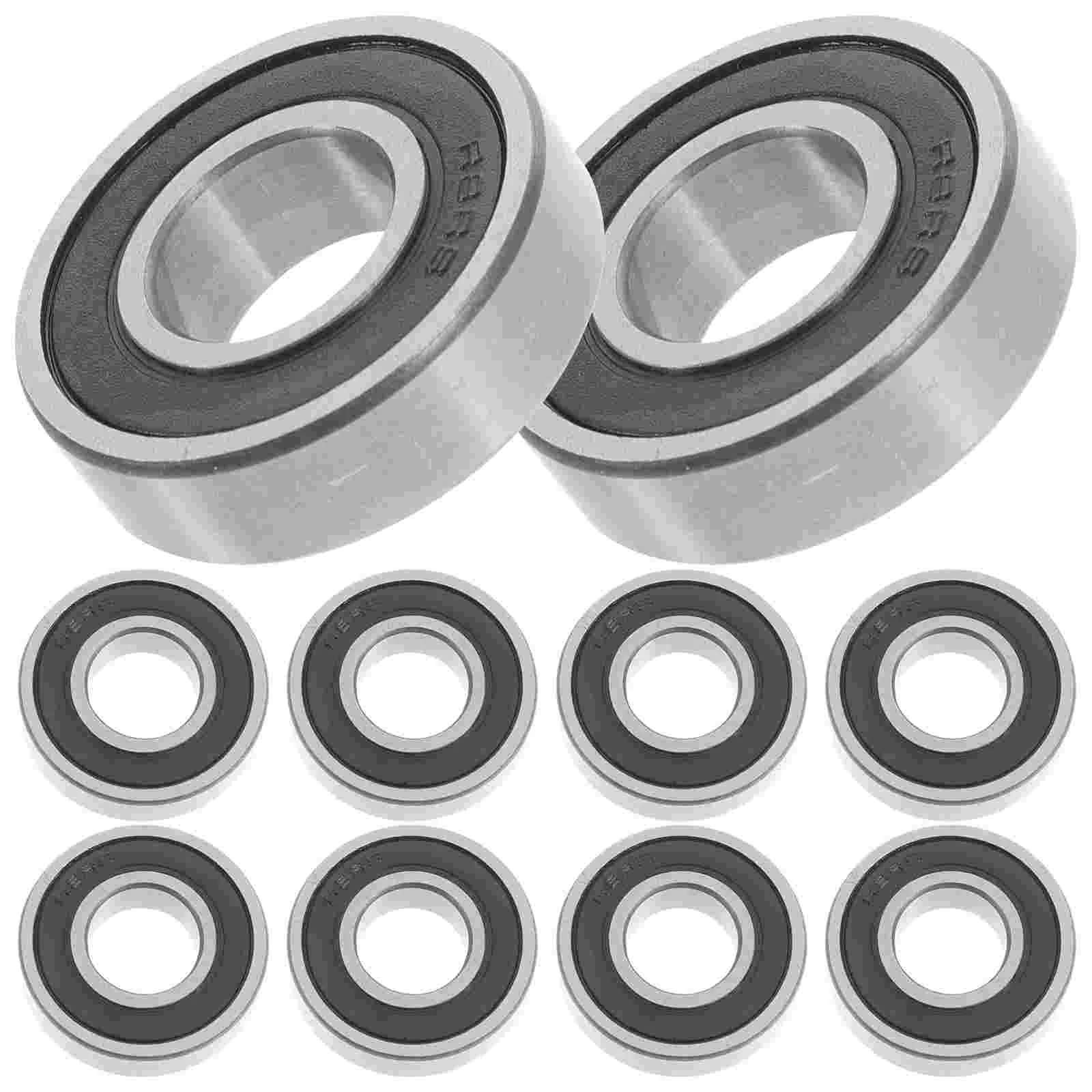 10 Pcs R82rs Bearing Bones Bearings Wheel Skateboard Small Ball Wheels Rubber Deep-groove Roller