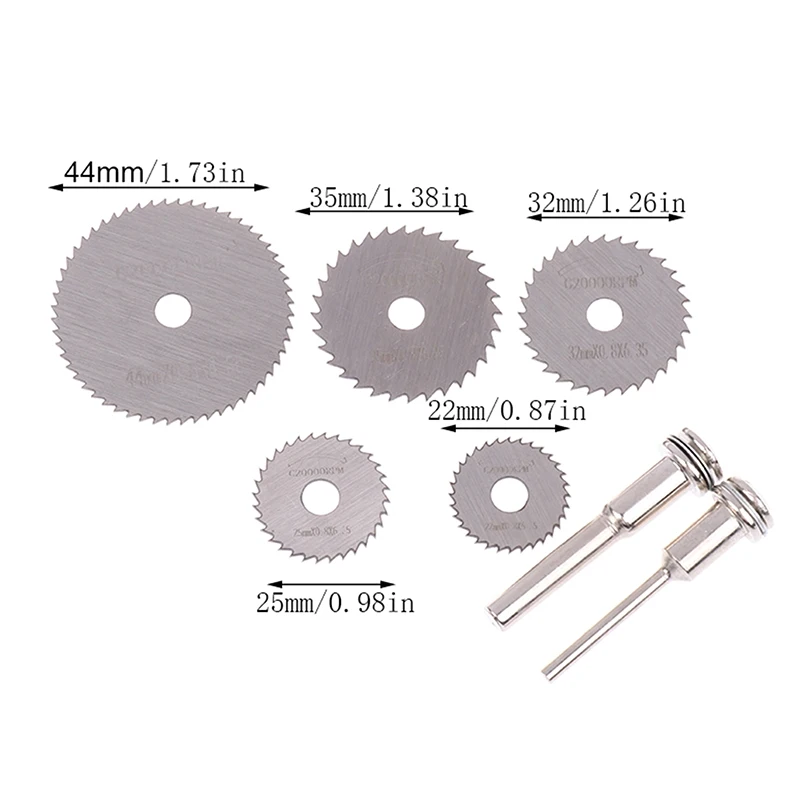 

With 1 Or 2 Extension Rod For Wood Metal Electric Tool High Speed Steel Saw Disc Wheel Cutting Blade Mini Circular Saw Blade Set