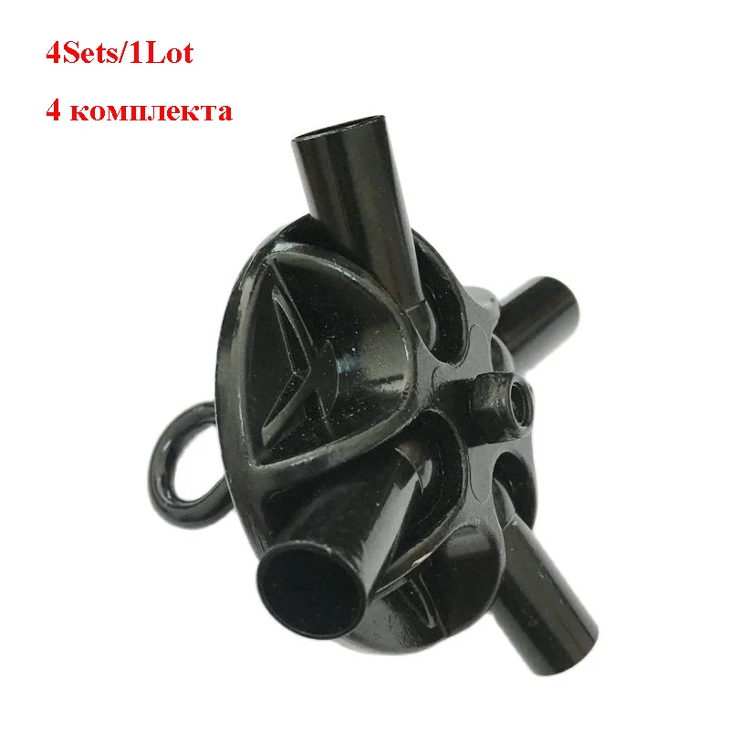 

3-4Sets/1Lot! 4 6Legs Ice Fishing Tent Black Hub Mold Hubble Stan Iron Joints Outdoor Accessories Suitable for Replace with Pins