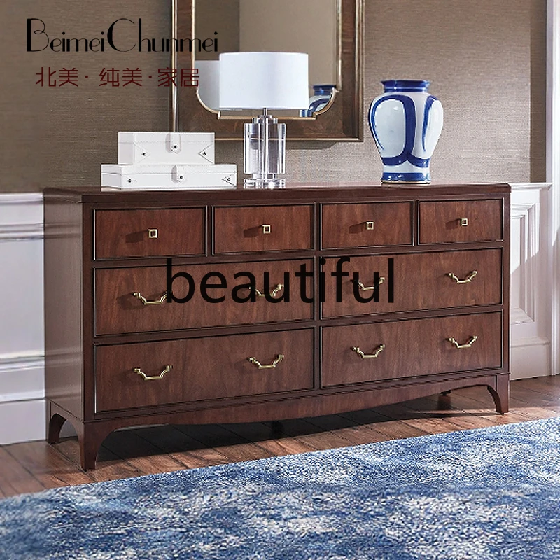 

American modern vertical dressing cabinet, living room side view table, foyer decorative cabinet, bedroom storage cabinet