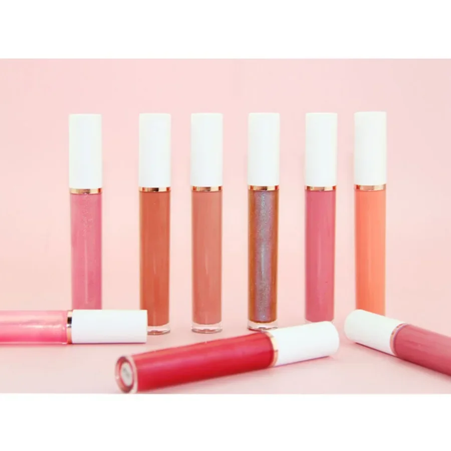 Marca própria 64 cores úmido lipgloss aquoso brilho de longa duração fácil de aplicar fosco à prova d' água sexy batom líquido maquiagem