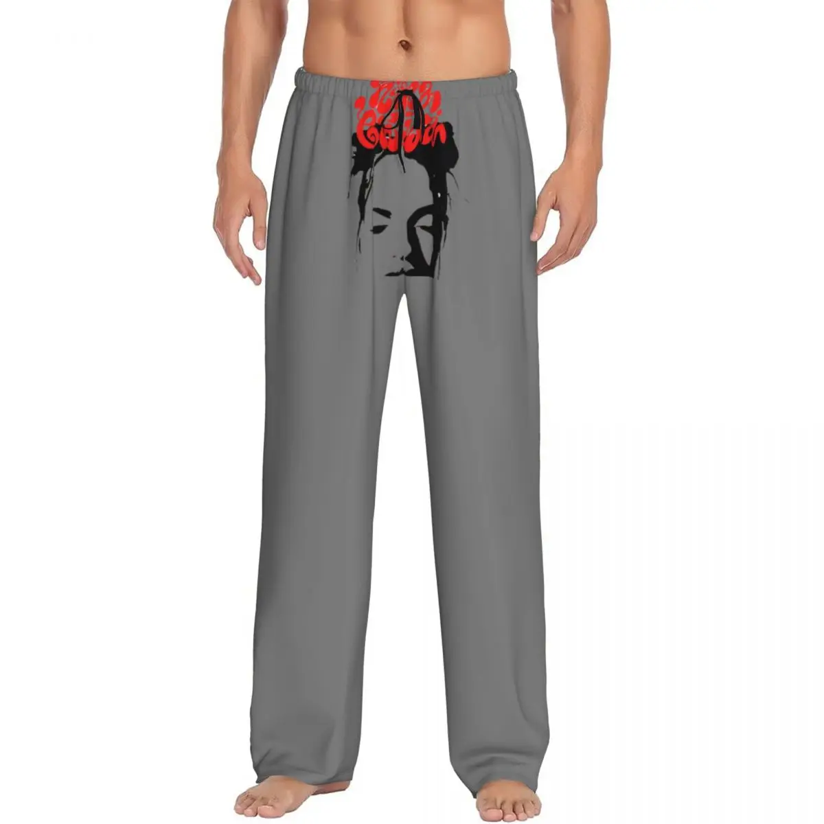 

Пижамные штаны с плакатом Nina Chuba на заказ, одежда для сна для мужчин, хипстерские штаны для сна с эластичным поясом и карманами