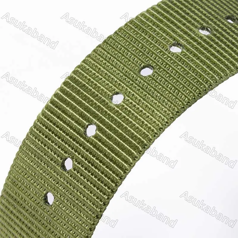 Tali jam tangan nilon baru 20mm tali jam Loop Satu buah untuk Samsung Galaxy untuk Huawei untuk Amazfit untuk Rolex gelang sabuk tangan