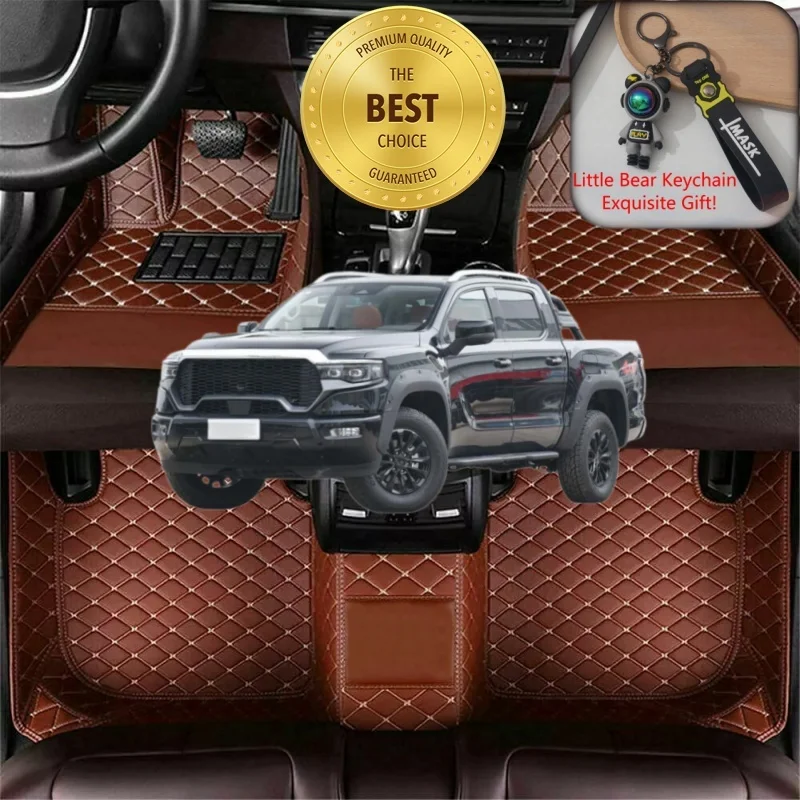 Customized Fit for Foton Tunland V9 Car Floor Mats Car Accessories Tailored Waterproof Auto Carpet Mats Left/Right-hand Drive