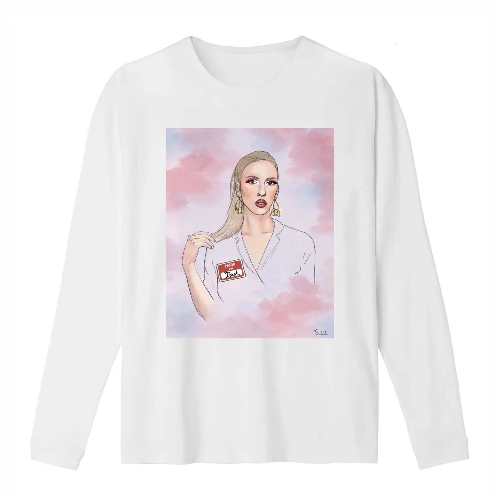 Natalie Wynn T-Shirt Summer Casual Cotton Tee Oversized Streetwear Tops Vintage Graphic Print Loose Fit Short Sleeve