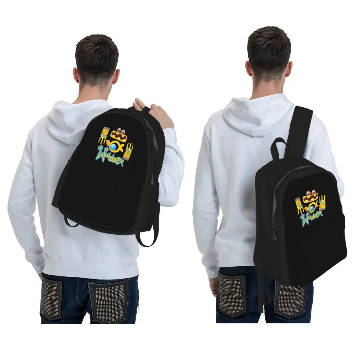 Wubbox My Singing Monsters Backpack Daypack Large Capacity Kids BookBag School Bag Shoulder Bags for Men Women