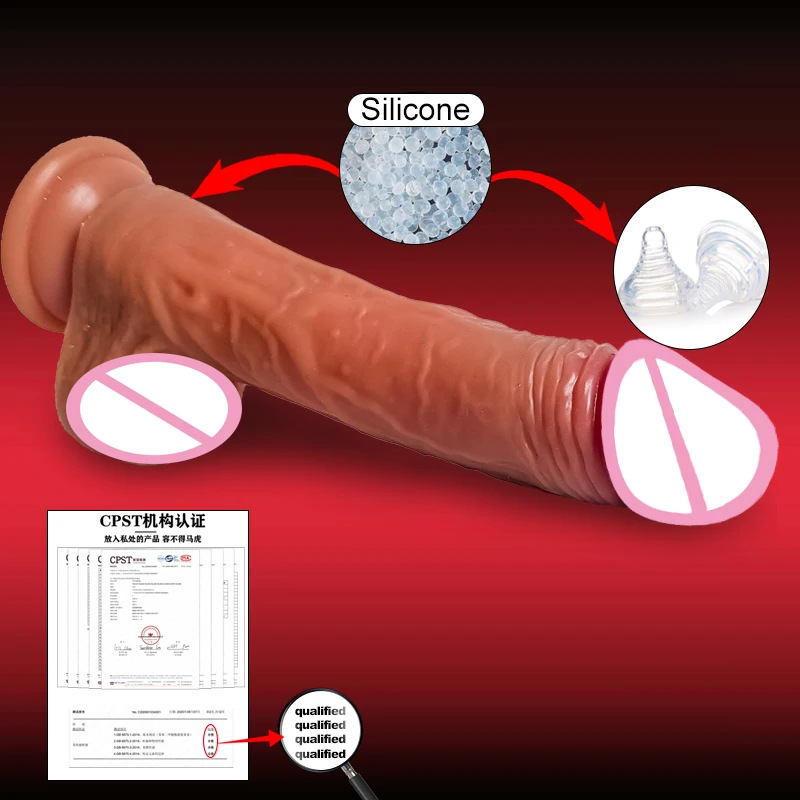 Realistischer Dildo für Frauen Sexspielzeug Teleskop vibrator mit weiblichem Stimulator Dildos Vibratoren großer Penis Anal Dildo Vibrator