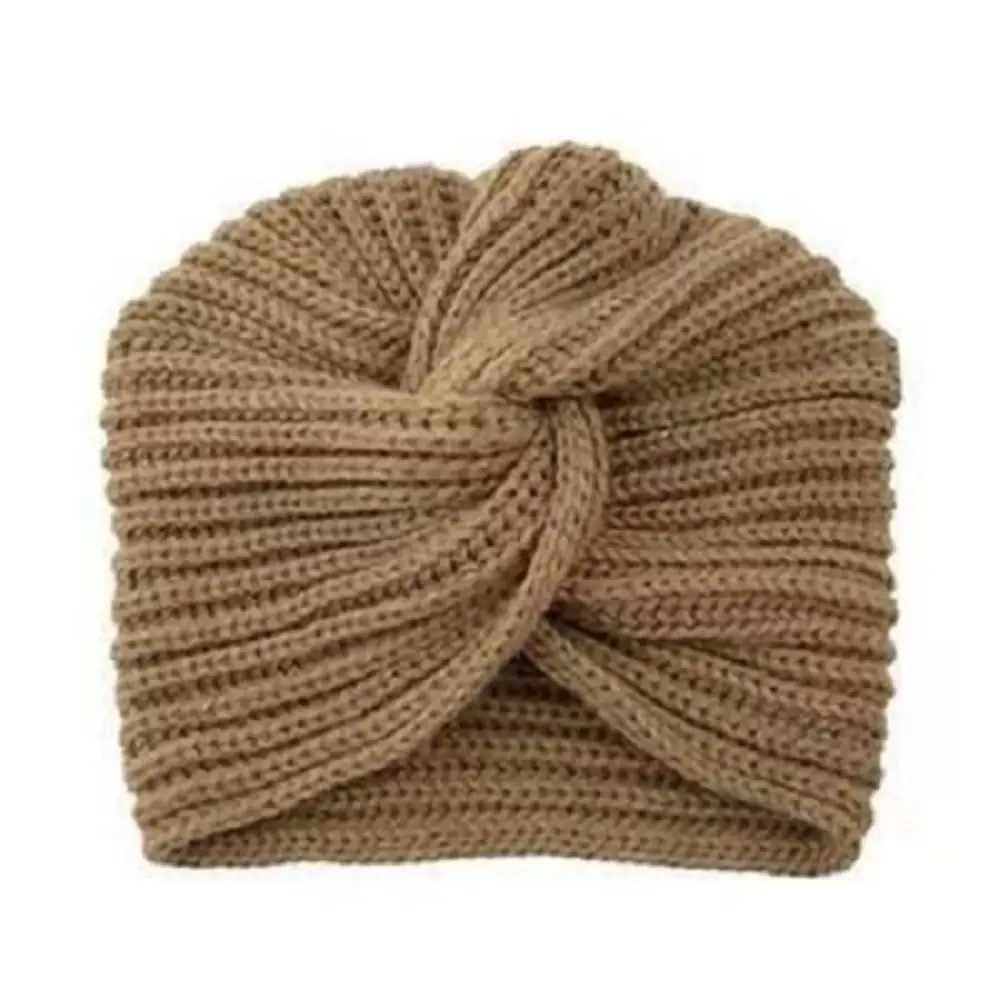 

Fashion Colorful Women Stretch Headbands Soft Bohemia Wide Knitted Cap Thermal Thick Knit Turban Outdoor
