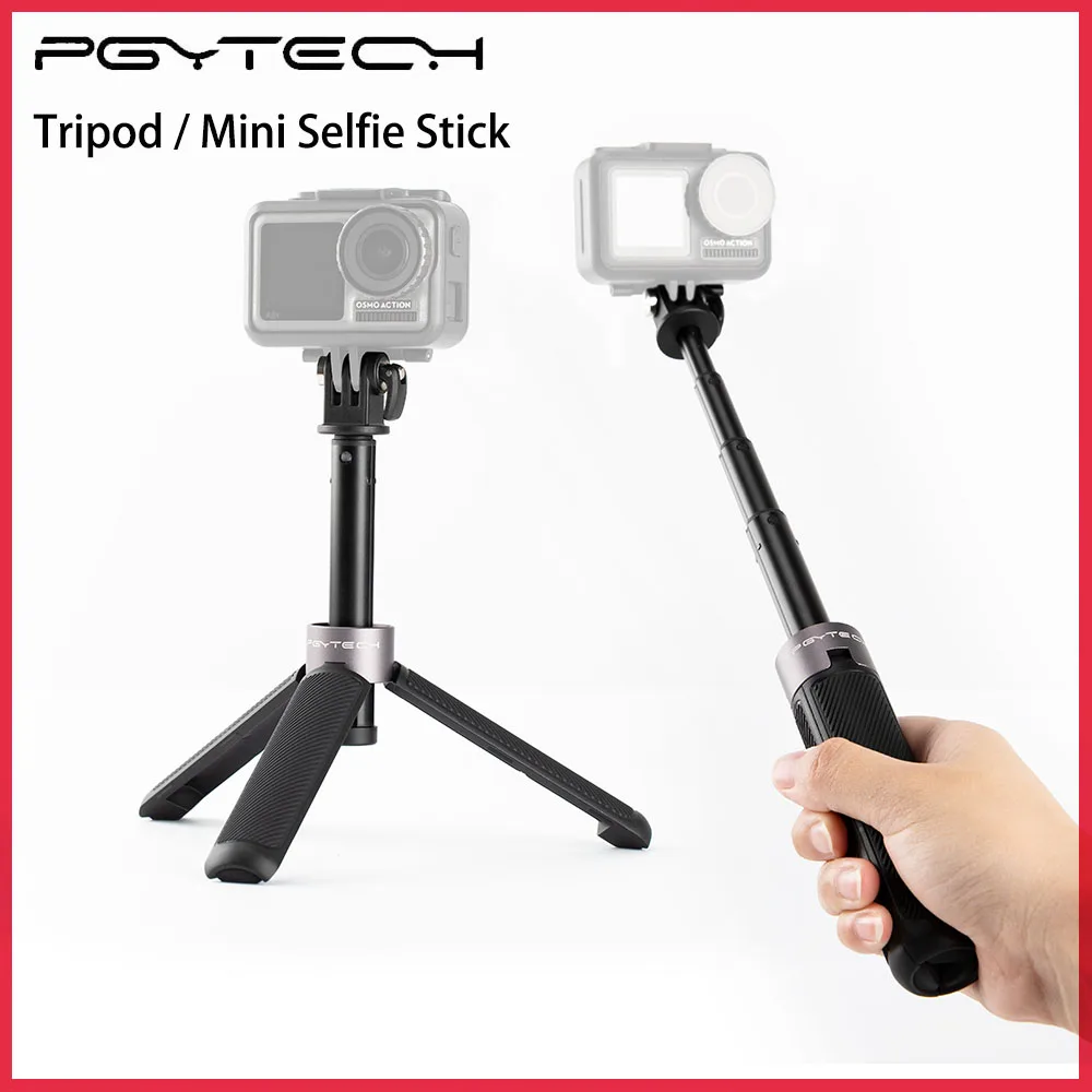 

PGYTECH Extension Pole Tripod Mini Selfie stick 40cm For GoPro Hero 11 10 9 8 7 Insta360 DJI POCKET 3 Action Camera Accessories
