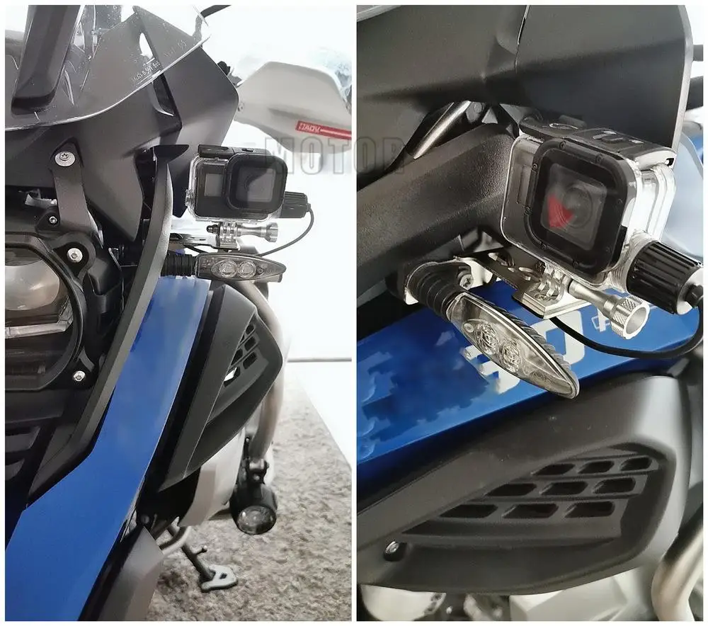 Para gopro para bmw gsa r 1200 1250 gs r1200gs lc r1250gs aventura adv acessórios da motocicleta câmera traço gravador suporte