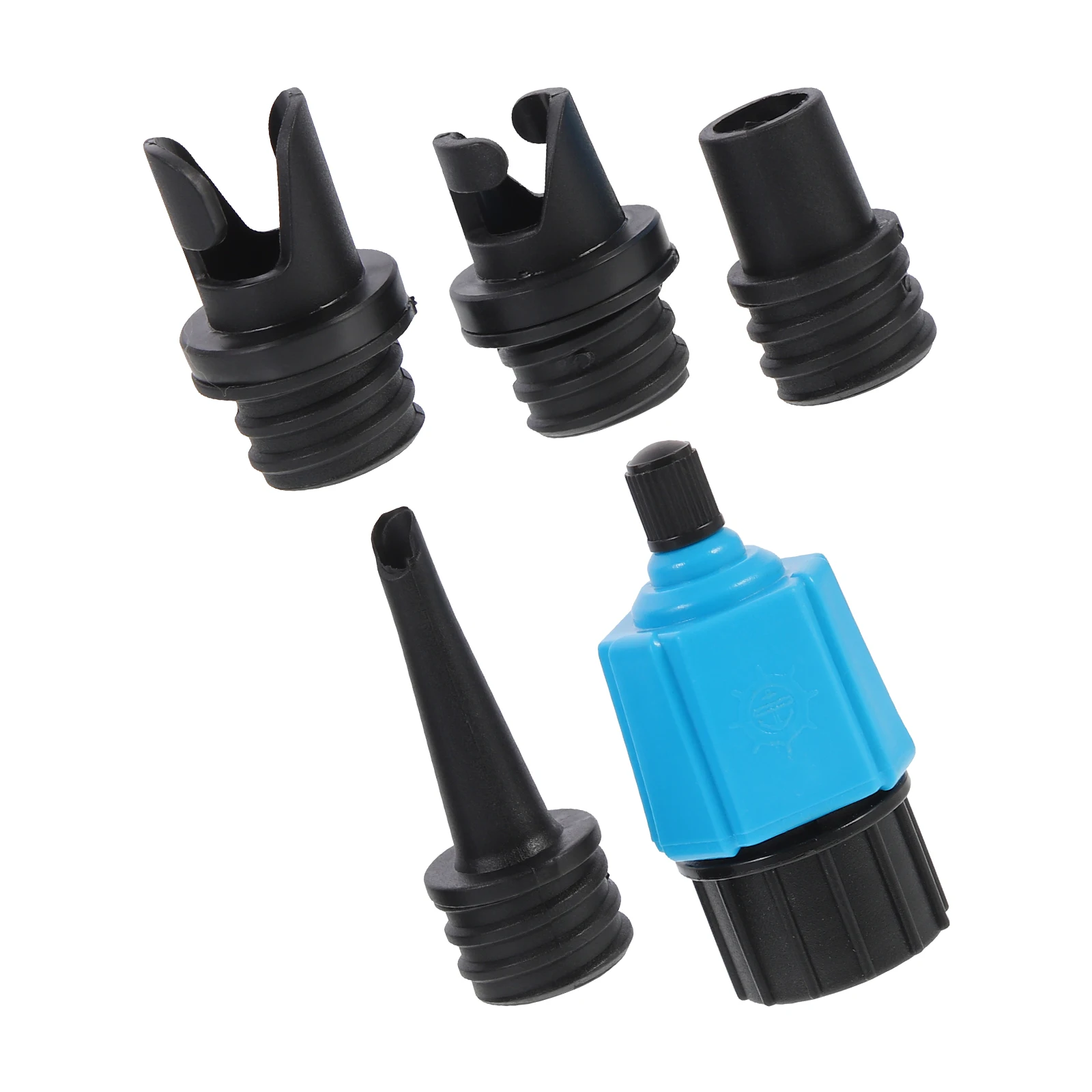 

5pcs Air Valve Adapter Set Durable Lightweight Kayak Pump Adaptor Inflatable Boat Accessories Rubber Valves Boat