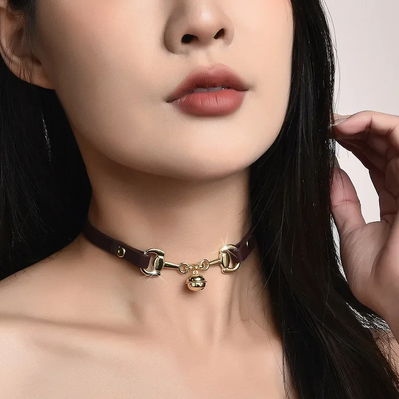 

2025Leather necklaces, light luxury, niche, bell-shaped necklaces, women's necklaces, collarbone chains, fashionable