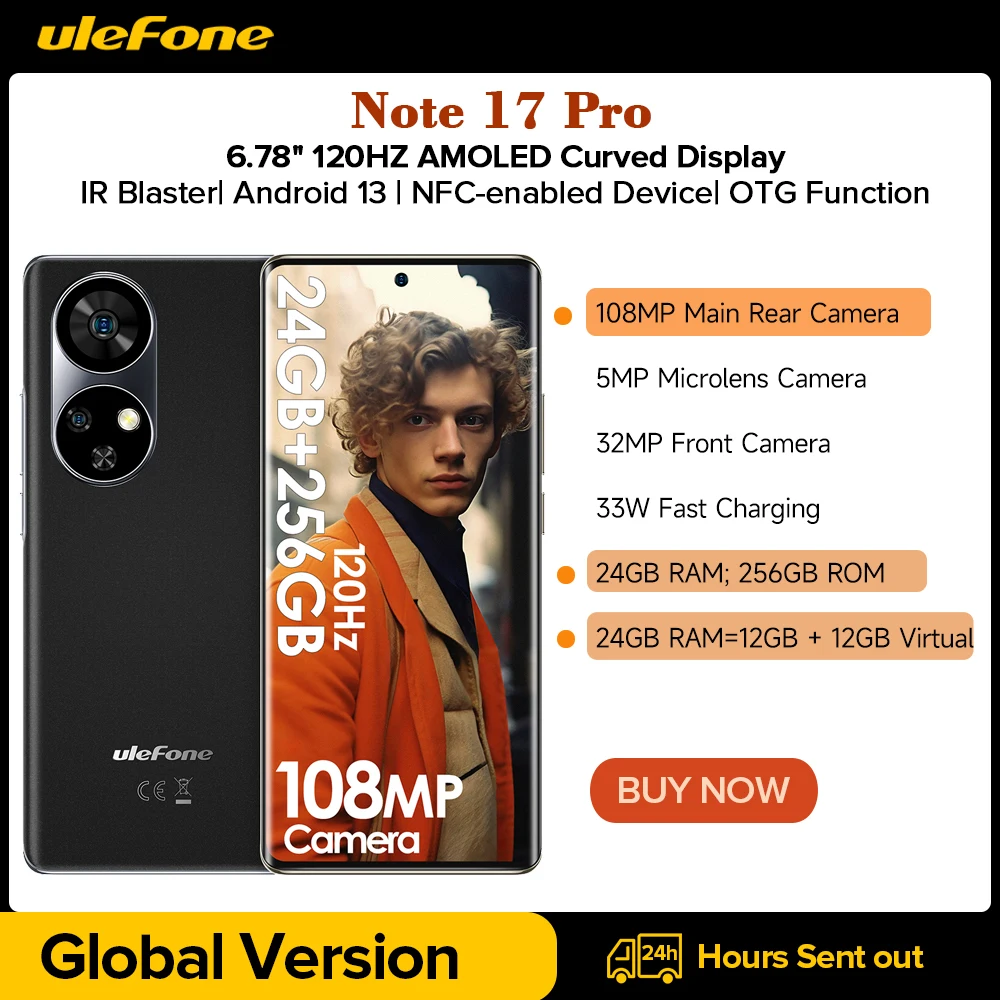 【2024 New】Ulefone Note 17 Pro Smartphone 6.78