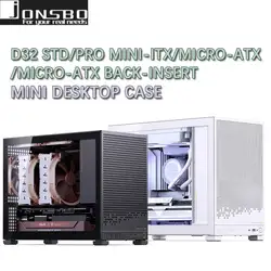JONSBO D32 STD/PRO Version MINI Desktop Case for MINI-ITX/M-ATX/M-ATX Back-Insert Motherboard support 240mm water cooling