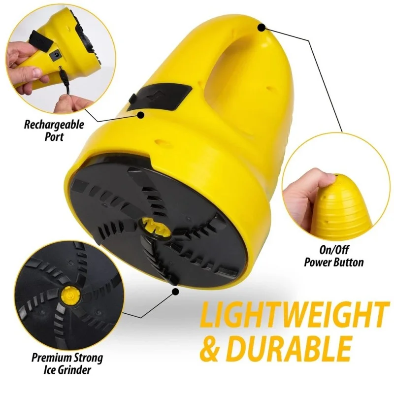 

Electric Ice Scrapers Portable Snow Remover Rotating Disc USB Rechargeable Electric Handheld De-Ice Tool For Car Wind Shield