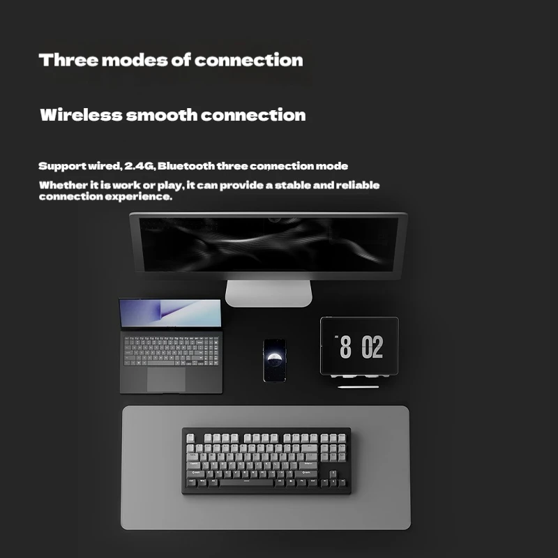 MonsGeek M3W V3 Keyboard Mekanis Paduan Aluminium Koneksi Tiga Mode Keycap PBT Dapat Disesuaikan Notebook Keyboard Gaming RGB