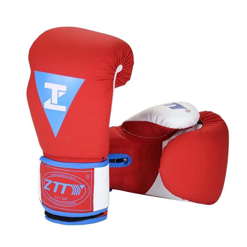 ZTTY Kick Boxing Gloves for Men Women PU Karate Muay Thai Guantes De Boxeo Free Fight MMA Sanda Training Adults Kids Equipment