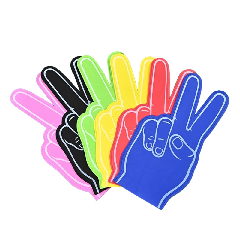 6PCS Hand Finger Gloves For Energetic Sports Cheer, Fan Props For European Cup Enthusiasts