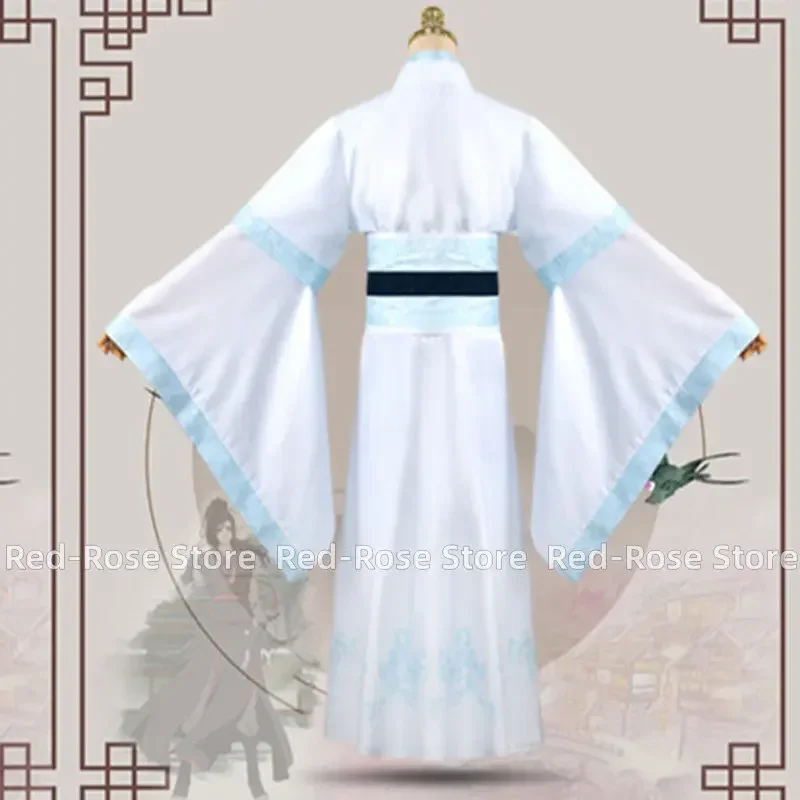 Mo Dao Zu Shi Lan Sizhui Lan Jingyi 코스프레 코스튬, 악마 재배의 그랜드 마스터, 남성 한푸 신발 가발, 할로윈 코스튬