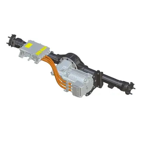 Brogen 100kw 336V Permanent Magnet Synchronous Electric Motor with Axle EV Conversion Kit for Cars Trucks Vans Buses